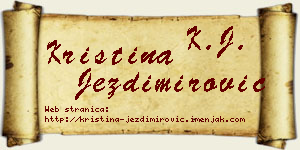 Kristina Jezdimirović vizit kartica